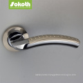 satin aluminum door handle lock for doors